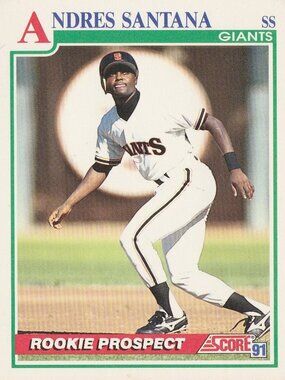 Andres Santana - Score 91 Rookie Prospect Baseball Card